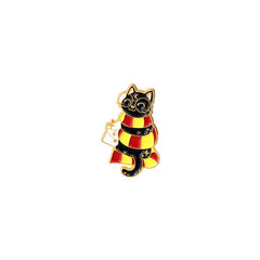 Dark Starry Sky Cat Brooch For Men