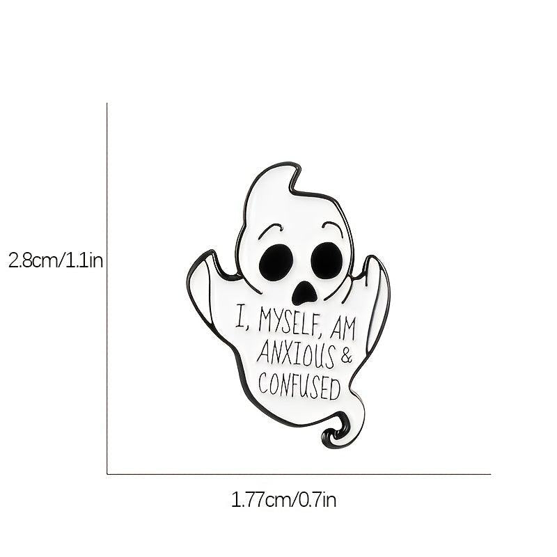 Halloween Enamel Pin Ghost Brooch Women Gift
