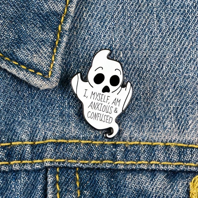 Halloween Enamel Pin Ghost Brooch Women Gift