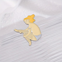 Angry Leg Hair Pins Ginger Girl Brooches Backpack Hat Brooch