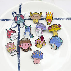 Zodiac Mushroom Hat Animal Brooch