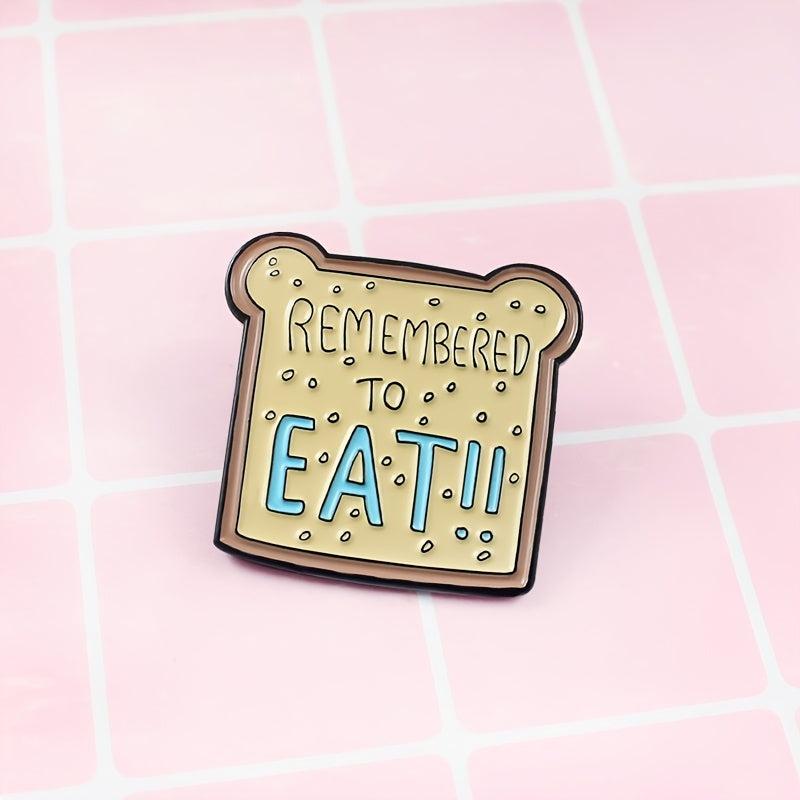 Cute Bear Toast Cartoon Brooch
