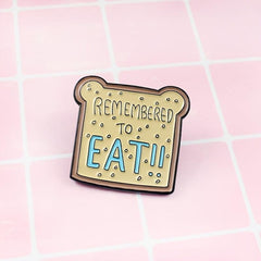 Cute Bear Toast Cartoon Brooch