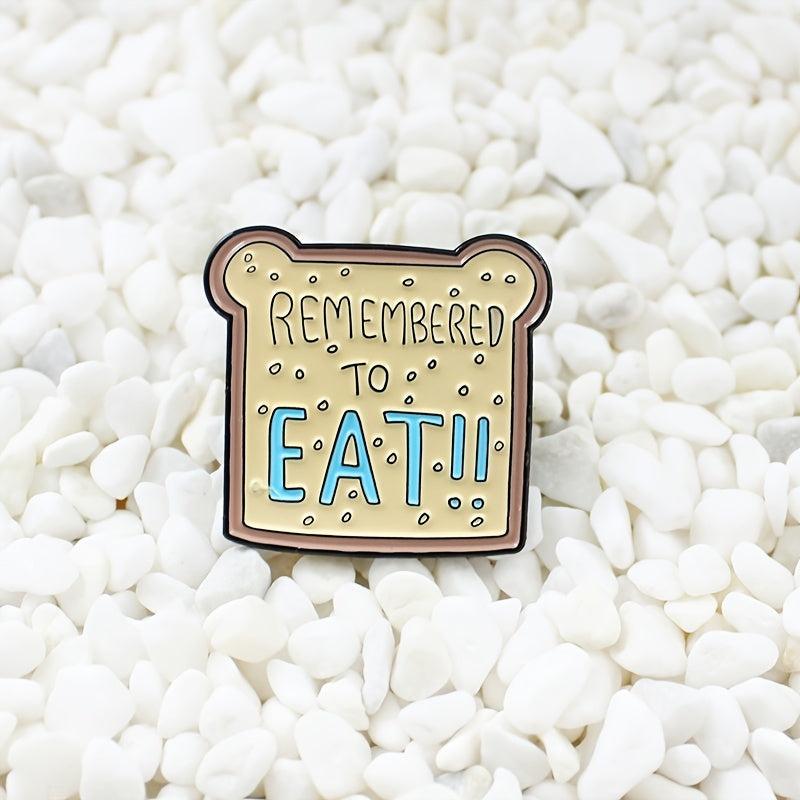 Cute Bear Toast Cartoon Brooch