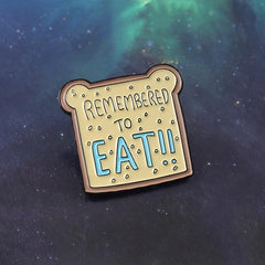 Cute Bear Toast Cartoon Brooch