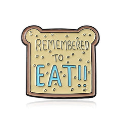 Cute Bear Toast Cartoon Brooch