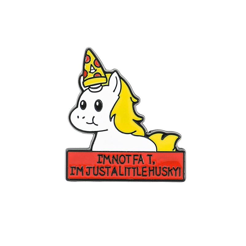 Creative Unicorn Brooch Set Children's Rainbow Accessory