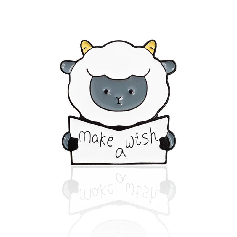 Sheep & Shark Brooch Pin Christmas