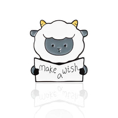 Sheep & Shark Brooch Pin Christmas