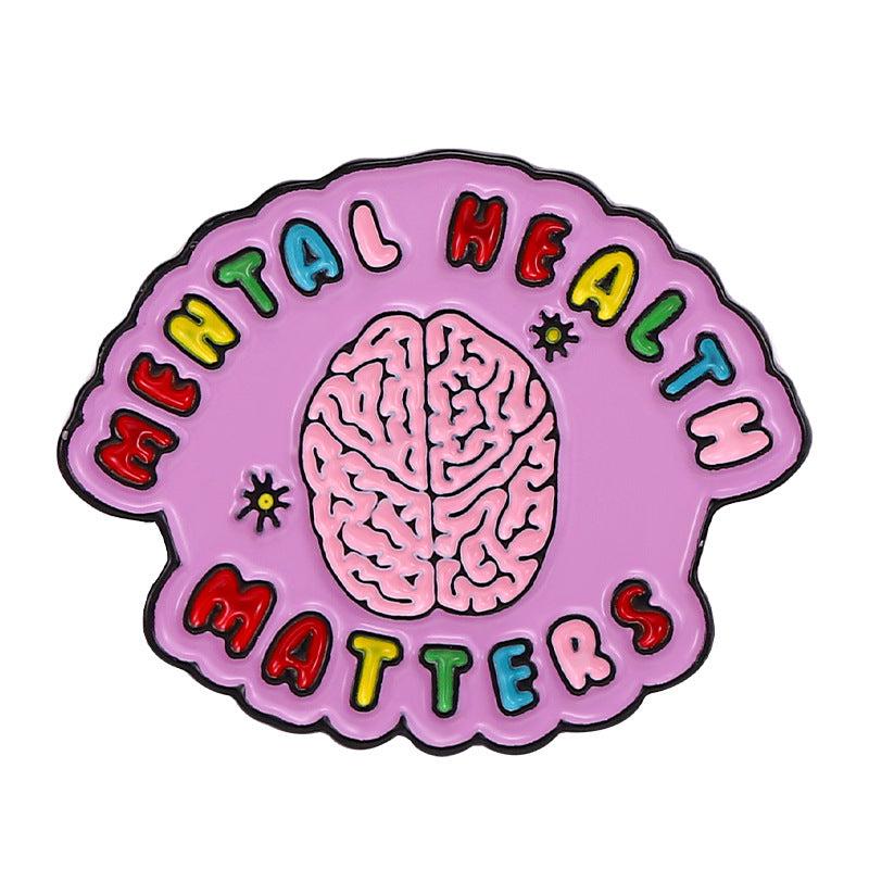 Men's Organ Brain Brooch Pin