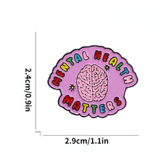 Men's Organ Brain Brooch Pin