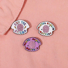 Men's Organ Brain Brooch Pin