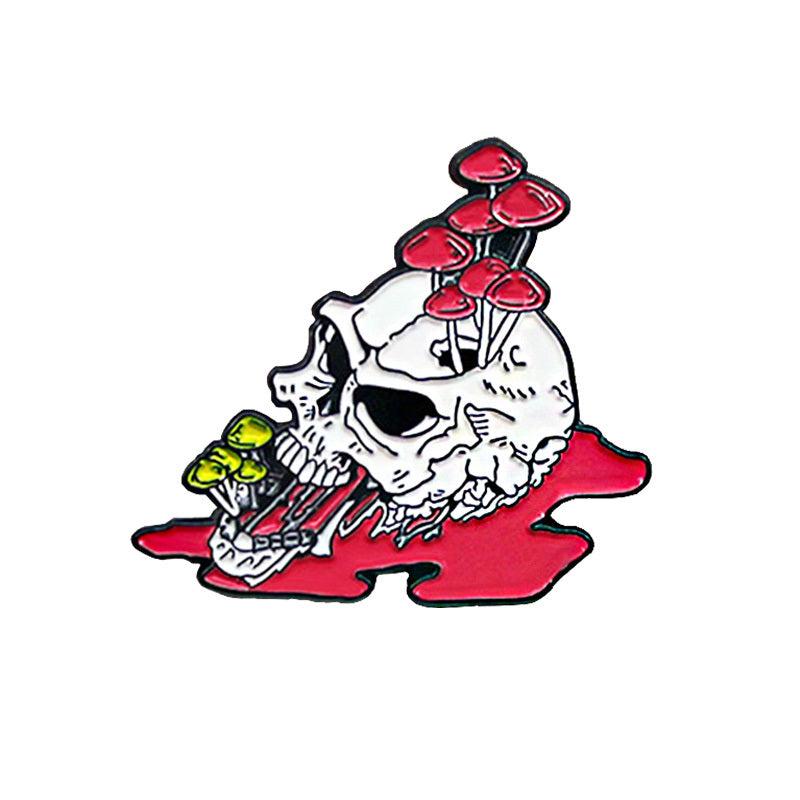 Gothic Style Skull Heart Lips Brooch Personality Creative Men's Brooch