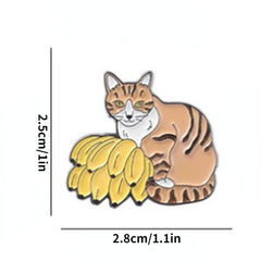 Animal Cat Brooch Lapel Pin Backpack Clothing Hat Brooch Pin Jewelry