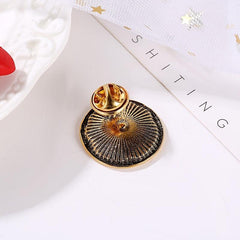 Vintage Mother Of God Prayer Hand Pin
