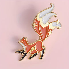 Fox Pin Brooch for Backpacks Jackets Hats Scarves Pants