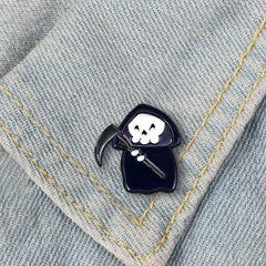Ghost & Funny Chest Pin Brooch