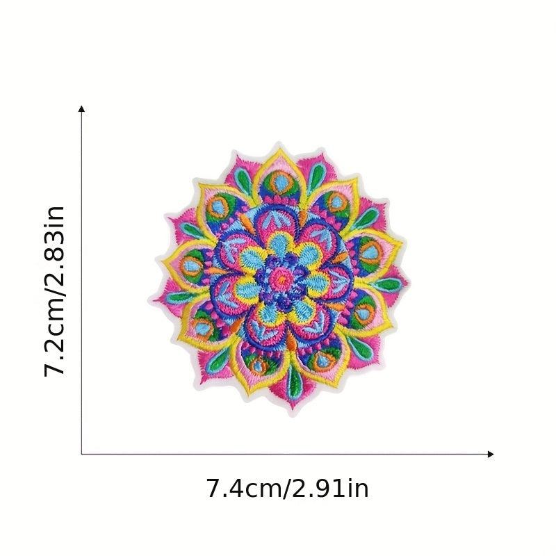 8PCS Mushroom Embroidered Patches Colorful Boho Accessories For Clothing