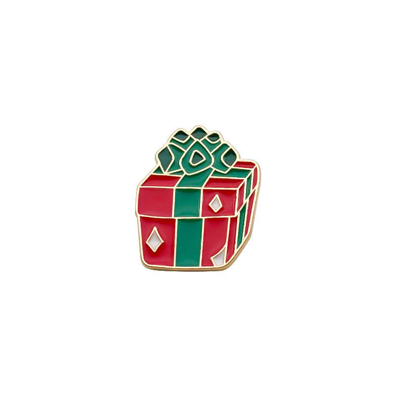 Christmas Snowflake Bell Candy Stick Brooch