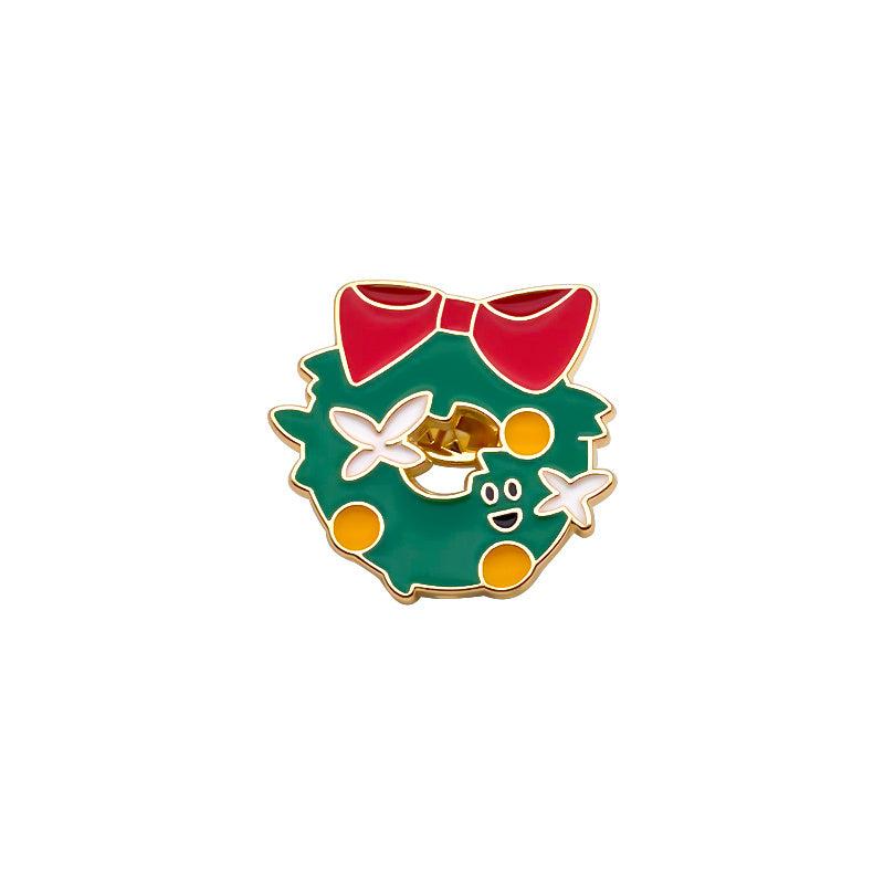 Christmas Snowflake Bell Candy Stick Brooch