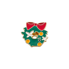Christmas Snowflake Bell Candy Stick Brooch