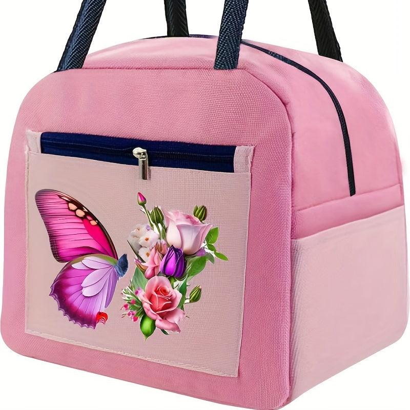 Butterfly Rose Flower Iron Patches for Men DIY Clothes Pillow Bag
