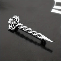 Vintage Lion Sword Brooch Men's Gift