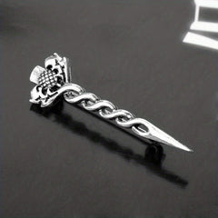 Vintage Lion Sword Brooch Men's Gift