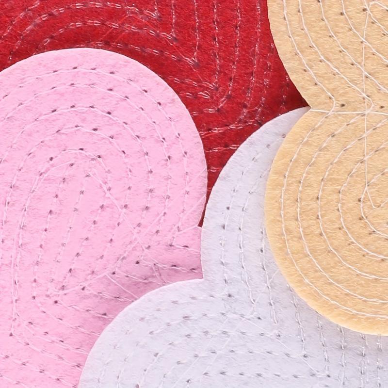 5pcs Sequin Love Embroidery Patches For Girls Clothing DIY Ironing Stickers