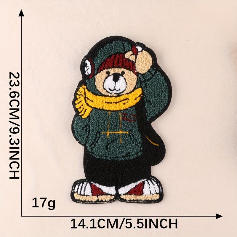 Creative Bear Embroidery DIY Patch for Clothes Backpack Hat