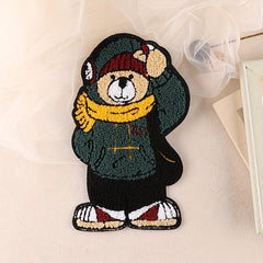 Creative Bear Embroidery DIY Patch for Clothes Backpack Hat