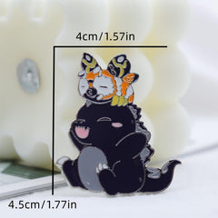 Little Monster Moth Friendship Pin Collar Pin