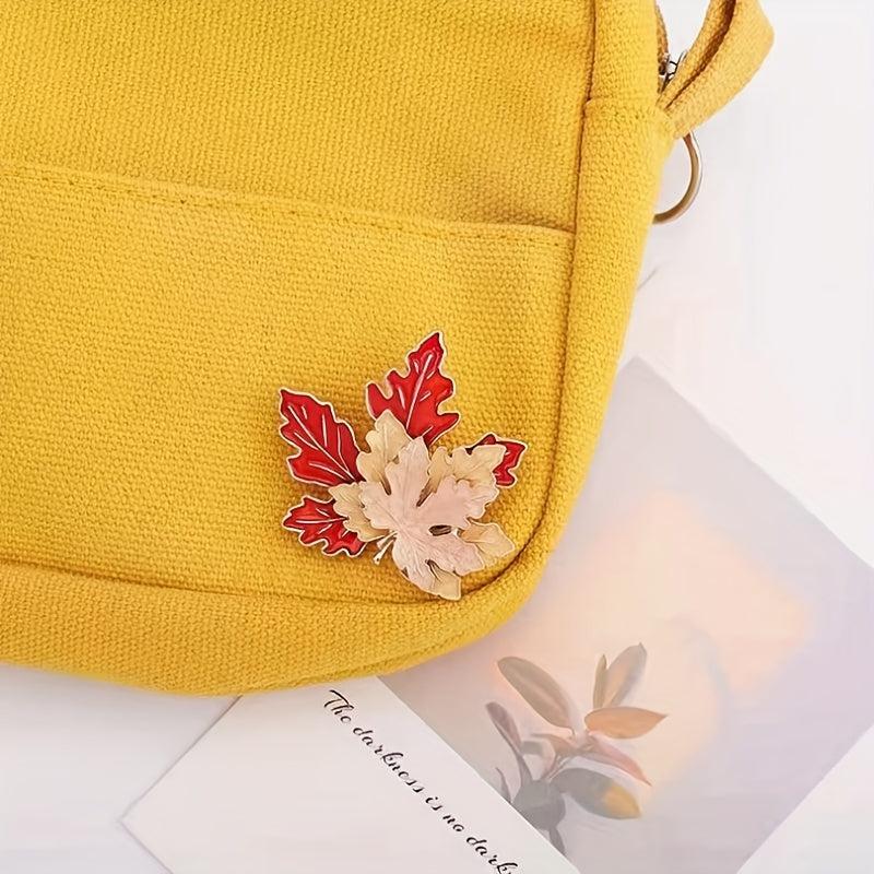 Retro Maple Leaf Shape Ornament for Men