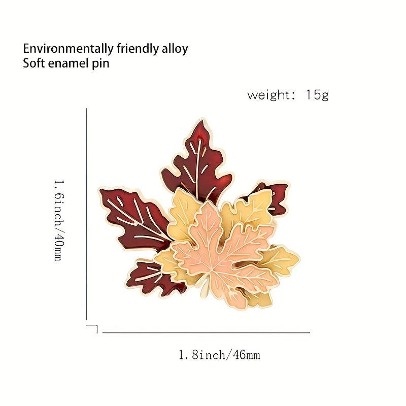 Retro Maple Leaf Shape Ornament for Men