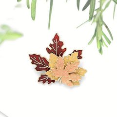 Retro Maple Leaf Shape Ornament for Men