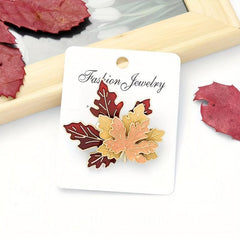 Retro Maple Leaf Shape Ornament for Men