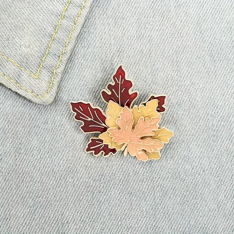 Retro Maple Leaf Shape Ornament for Men