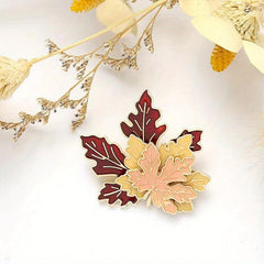 Retro Maple Leaf Shape Ornament for Men