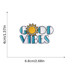 10pcs Cartoon Iron On Patches Embroidered Applique Repair Patch DIY Crafts