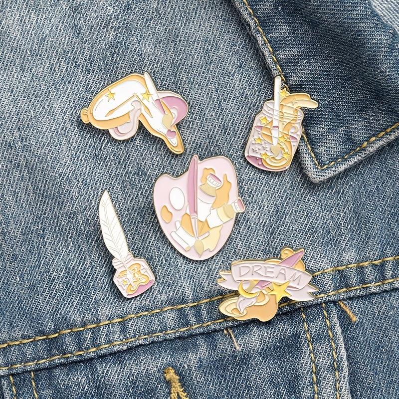 DREAM Painter Art Brooch