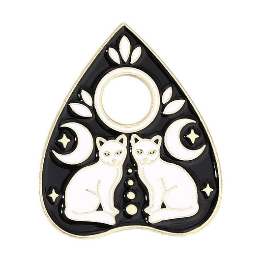 Skull Wizard Cat Brooch For Men Pins