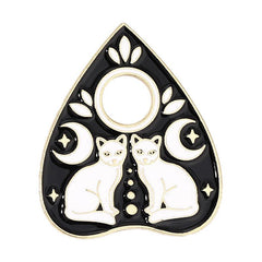 Skull Wizard Cat Brooch For Men Pins
