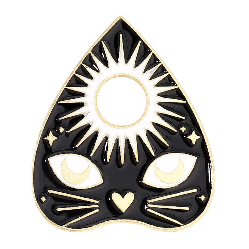 Skull Wizard Cat Brooch For Men Pins
