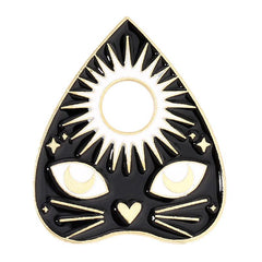 Skull Wizard Cat Brooch For Men Pins