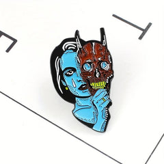 Skin Beauty Mask Jewelry Brooch Geometric Alloy Pin