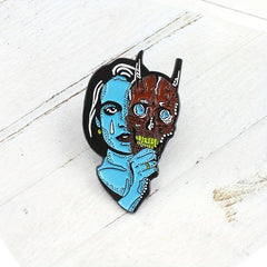 Skin Beauty Mask Jewelry Brooch Geometric Alloy Pin