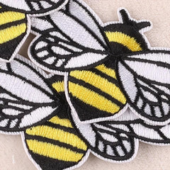 3pcs Bee Embroidery Patches Ironing Stickers DIY Girls Clothing Accessory