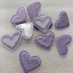 Mix Embroidered Heart Patches Small Love Heart Stickers DIY Fabric Appliques