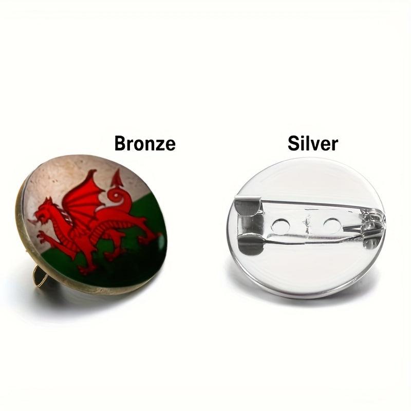 Welsh Dragon Brooch Pin Collar Jackets Dress Suit Hats Scarves Pants Jewelry