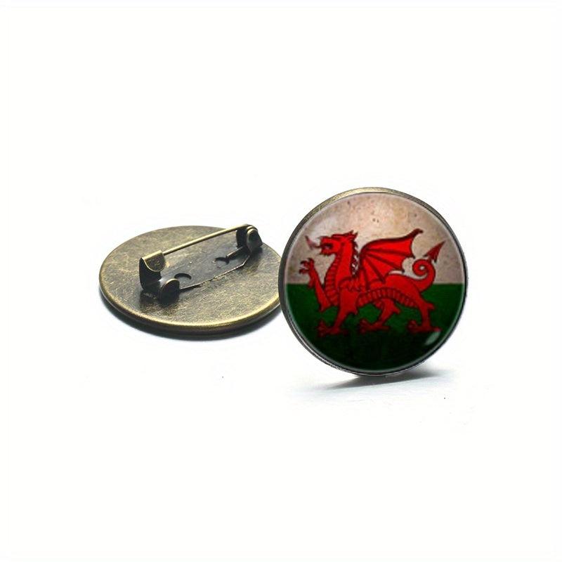 Welsh Dragon Brooch Pin Collar Jackets Dress Suit Hats Scarves Pants Jewelry